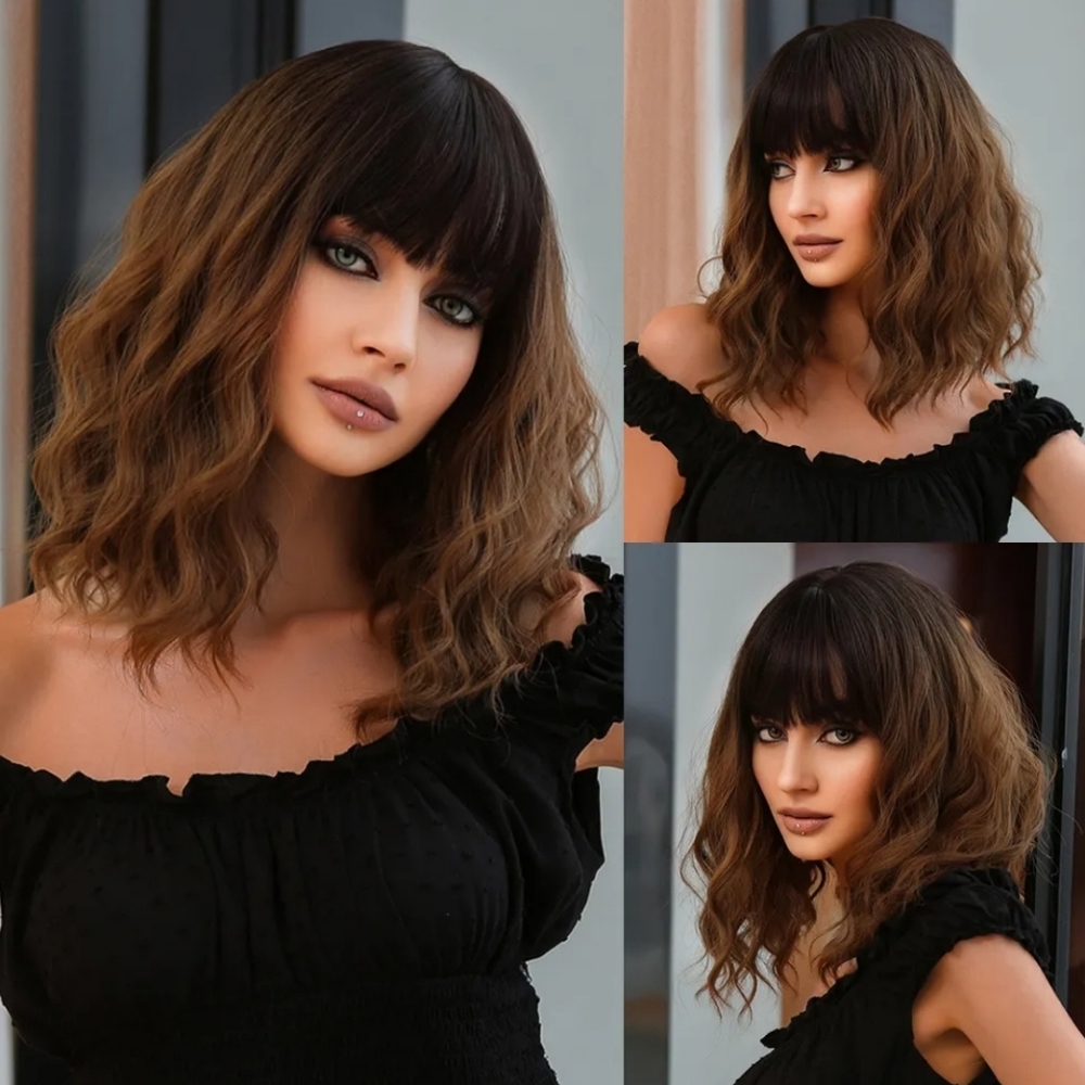 Short bob Wavy Wig brand new